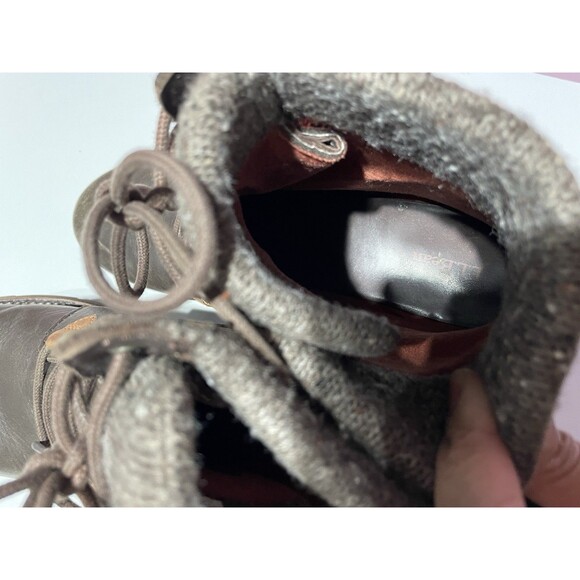 LL Bean East Point Leather Boots Womens 10 Brown Tek 2.5 Hiking Trail Camping - Picture 7 of 10